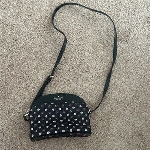 Kate Spade Black and Pink Dotted Crossbody Bag